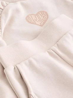 Online smALLSAINTS Light Pink Lover Sweatshirt and Wide Leg Joggers Younger Set
