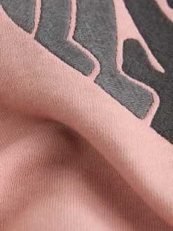 Hot smALLSAINTS Mid Pink Lover Hoodie and Sweat Shorts Set