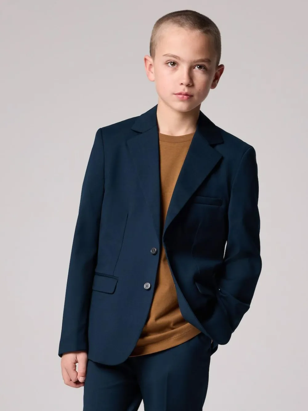 smALLSAINTS Navy Boys Slim Fit Moad Suit Jacket^BOY Occasionwear|Suits & Vest