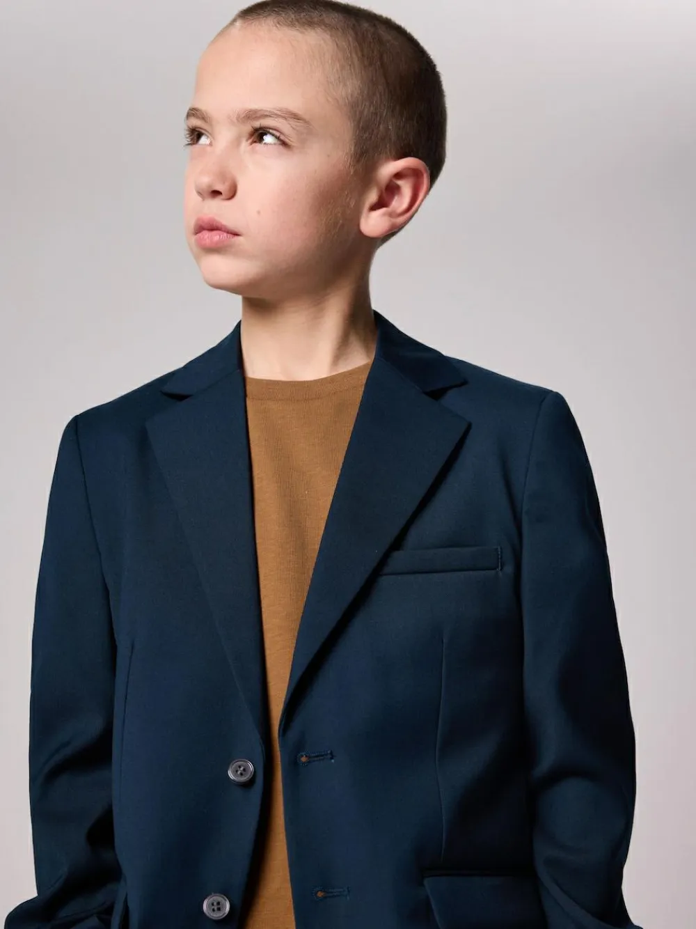 smALLSAINTS Navy Boys Slim Fit Moad Suit Jacket^BOY Occasionwear|Suits & Vest