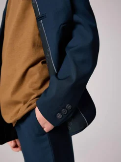 smALLSAINTS Navy Boys Slim Fit Moad Suit Jacket^BOY Occasionwear|Suits & Vest