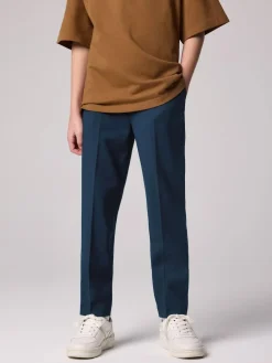 smALLSAINTS Navy Boys Slim Fit Moad Suit Trousers^BOY Suits & Vest