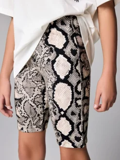 smALLSAINTS White/Snake Orlando Oversized T-Shirt and Cycling Shorts Set^ Shorts & Skirts