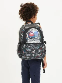 Smiggle Black Eclipse Classic Attach Backpack^BOY Bags
