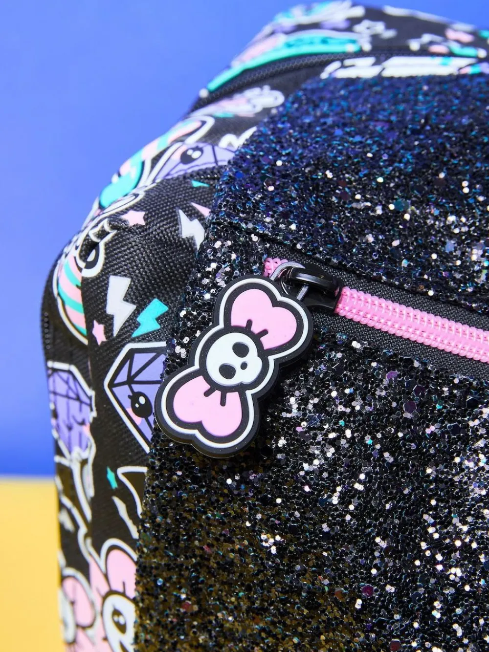 Online Smiggle Trailblazer Foldover Attach Backpack Black