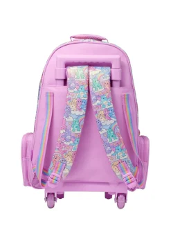 Sale Smiggle Pink Care Bears Trolley Backpack With Light Up Wheels