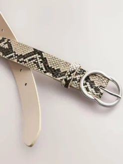 Next Snake Print Regular PU Belt^Women Belts