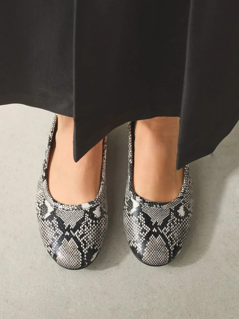 Next Standard/Wide Fit Ballerina Shoes Snake