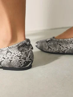 Next Standard/Wide Fit Ballerina Shoes Snake