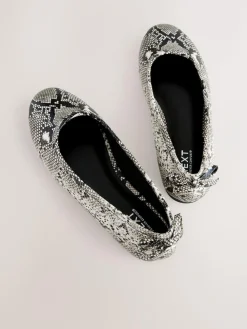 Next Standard/Wide Fit Ballerina Shoes Snake