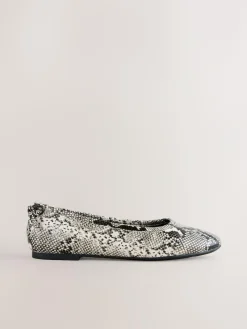 Next Standard/Wide Fit Ballerina Shoes Snake