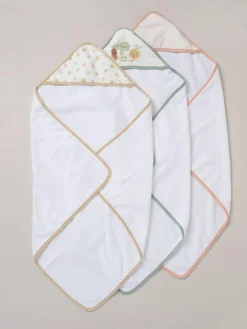 Snuggle Tots Hooded Towels and Wash Cloths 3 Pack^ Towels & Bathmats
