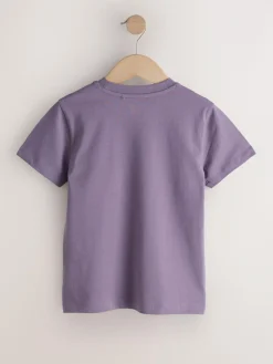 Next Soft Purple Regular Fit Short Sleeve T-Shirt (3-16yrs)^BOY T-Shirts