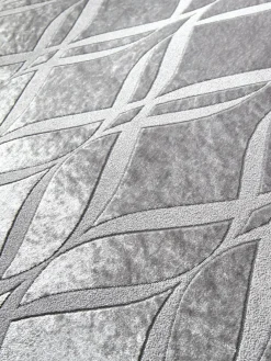 Hot Soiree Belfort Jacquard Duvet Cover Set Silver