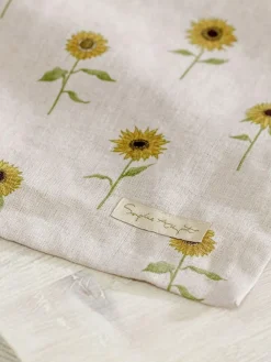 Sophie Allport Natural Linen Sunflower Table Runner^ Table Linen, Placemats & Coasters
