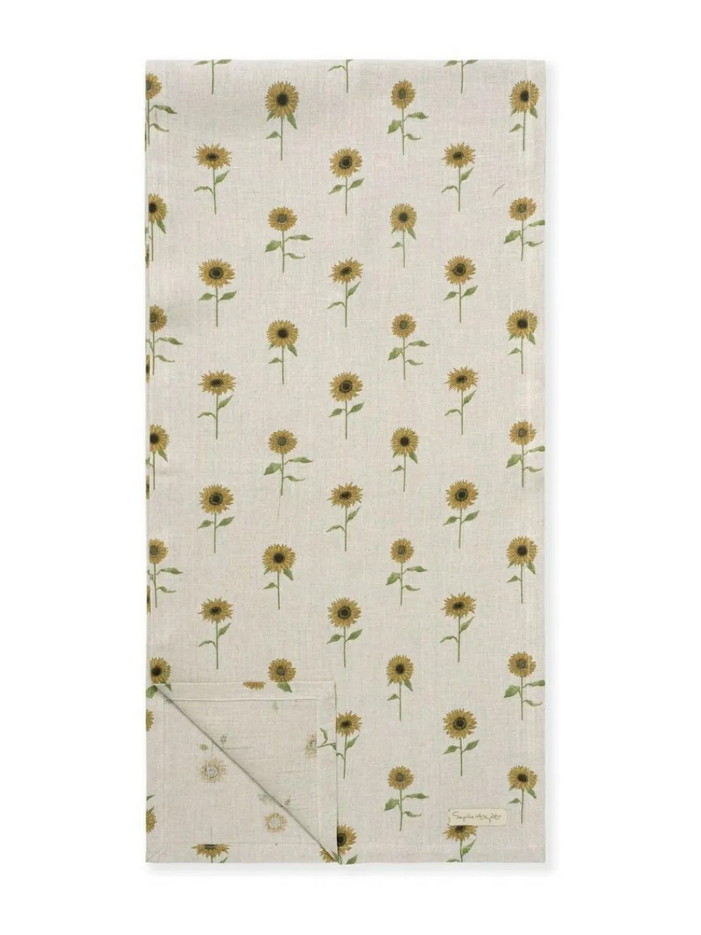 Sophie Allport Natural Linen Sunflower Table Runner^ Table Linen, Placemats & Coasters