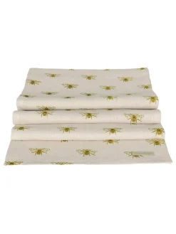Sophie Allport Natural Linen Bees Table Runner^ Table Linen, Placemats & Coasters