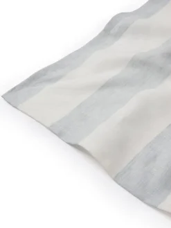 Sophie Allport Pale Blue Linen Witham Stripe Tablecloth^ Table Linen, Placemats & Coasters
