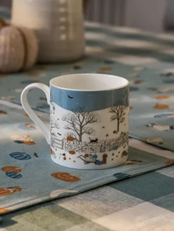 Sale Sophie Allport Soft Teal Large Paws & Pumpkins