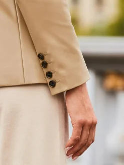 Sosandar Faux Leather Blazer^Women Blazers|Suits & Tailoring