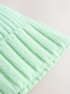 Online Next Spearmint Rib Knit Pom Hat