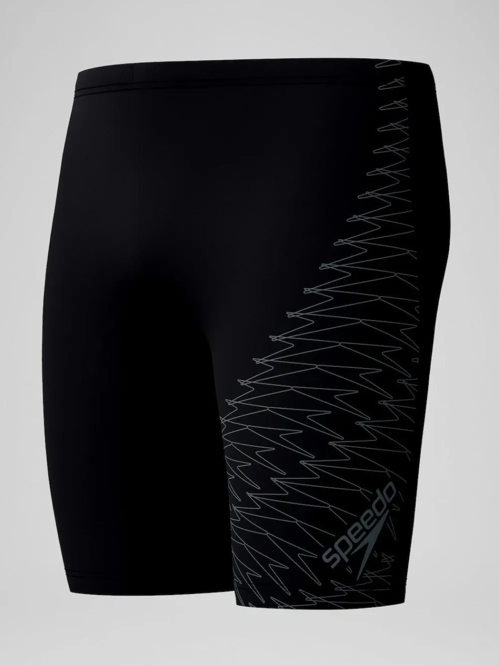 Hot Speedo Black Medley Logo Jammer Swim Shorts