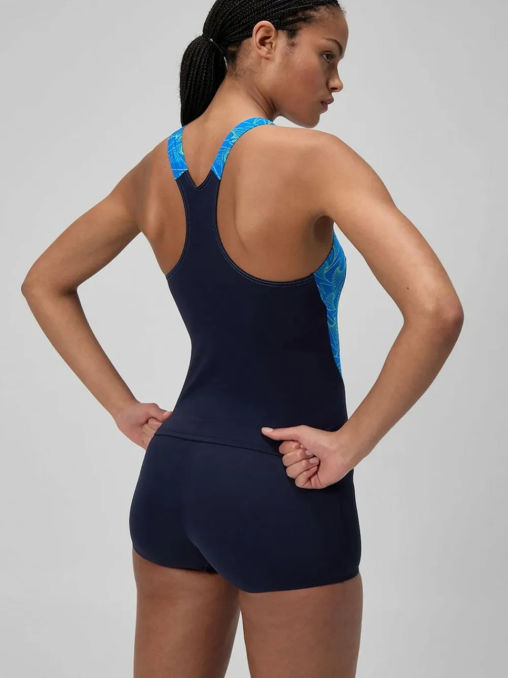 Speedo Blue Hyperboom Splice Tankini