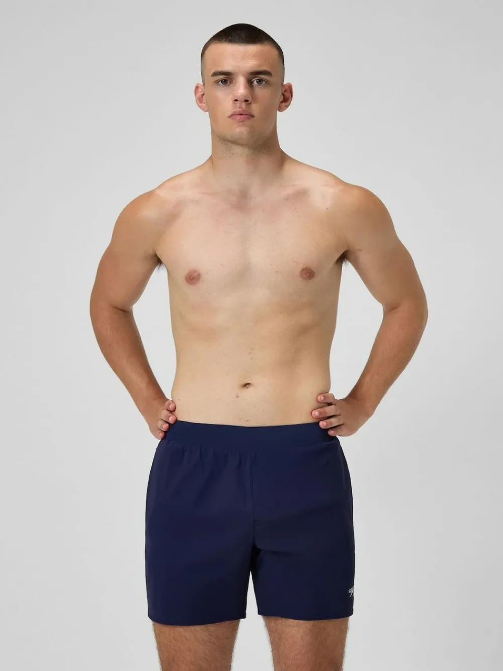 Outlet Speedo Blue Mens Lookout Solid 16'' Swim Shorts