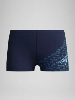 New Speedo Medley Logo Aqua Swim Shorts Blue