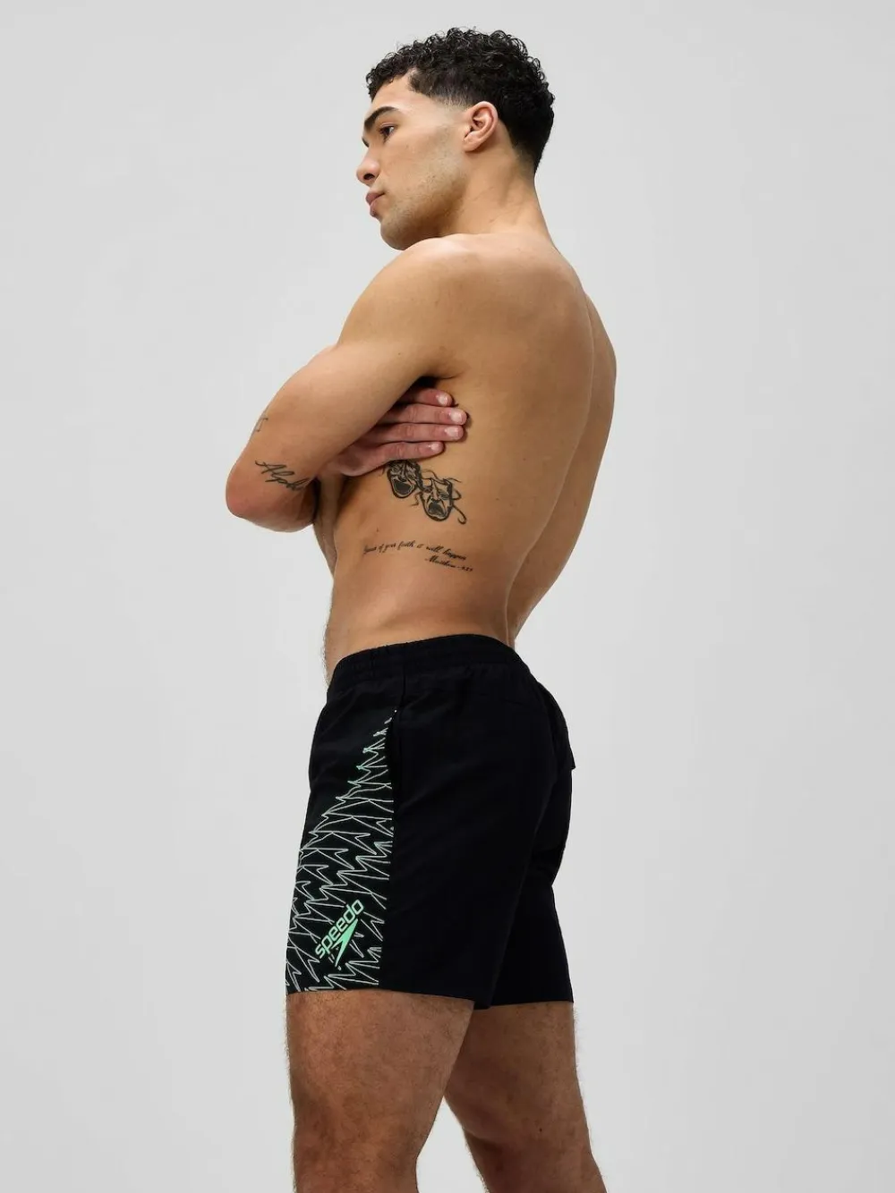 Discount Speedo Medley Logo 16" Water Shorts Green