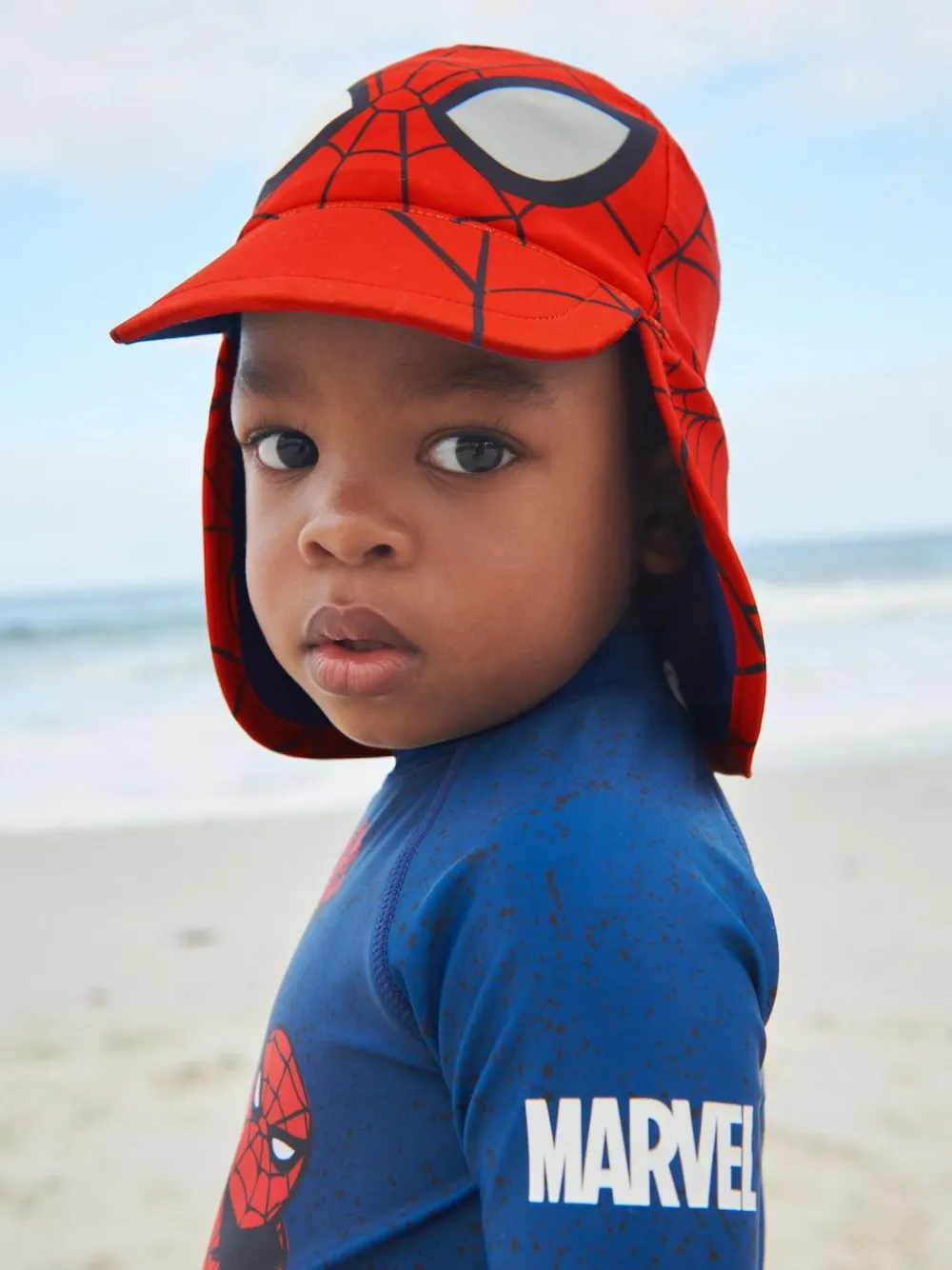 Online Next Legionnaire Swim Hat (3mths-10yrs) Spider-Man Red