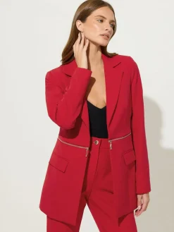 Star by Julien MacDonald Red Zip Waist 2 In 1 Jacket^Women Blazers