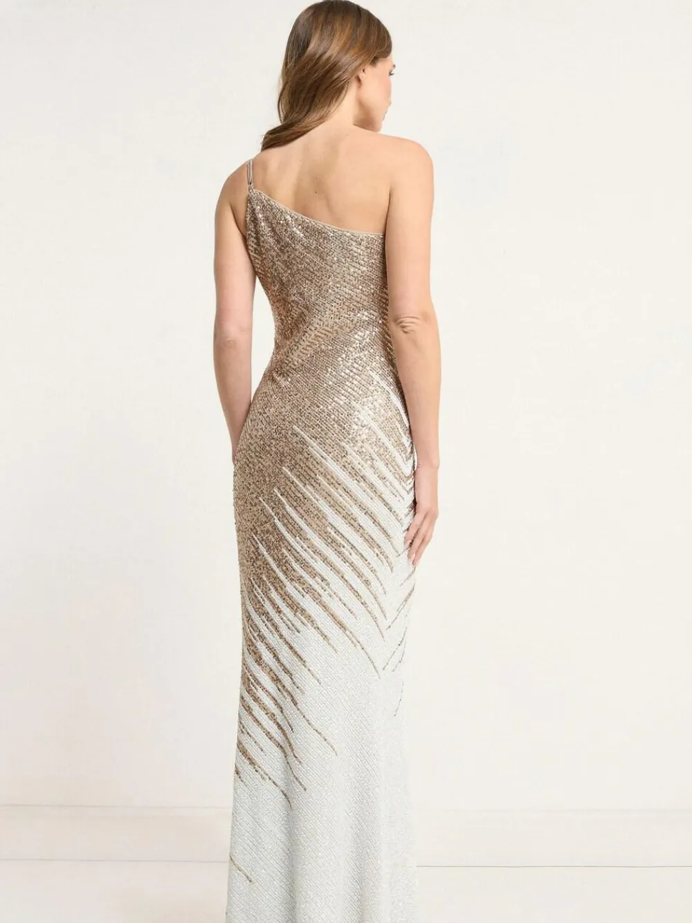 Star by Julien MacDonald Natural Maxi Sequin Dress^Women Maxi Dresses