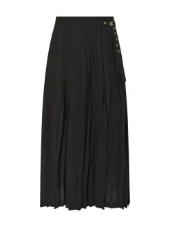 Sale Star by Julien MacDonald Black Pleated Maxi Skirt