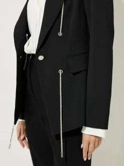 Star by Julien MacDonald Black Diamante Detail Jacket^Women Blazers|Suits & Tailoring