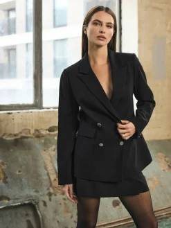 Star by Julien MacDonald Black Double Breasted Tailored Jacket