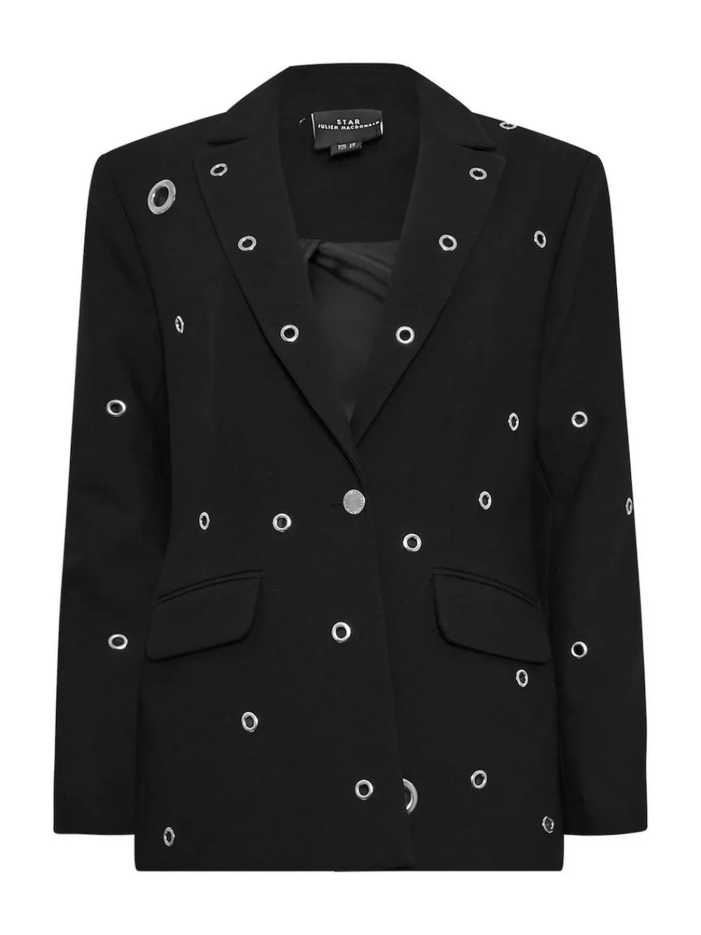 Star by Julien MacDonald Black Eyelet Blazer Jacket^Women Blazers|Suits & Tailoring