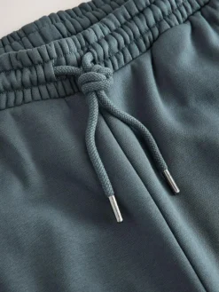 Next Steel Blue Straight Fit Relaxed Fit Brushback Heavyweight Joggers^ Joggers|Joggers