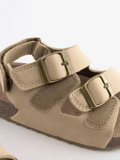 Next Standard Fit (F) Double Buckle Cushioned Footbed Sandals^ Boots