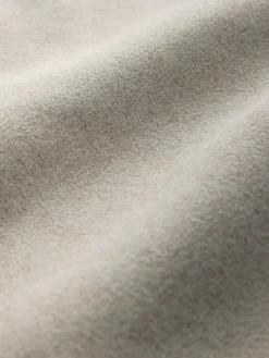 Next Stone Belted Coat with Faux Fur Detachable Collar