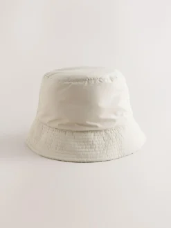 Next Borg/Nylon Reversible Bucket Hat Stone