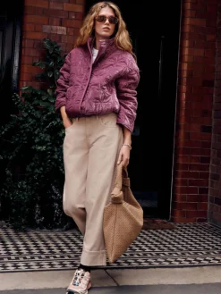 Next Boyfriend Wide Leg Mid Rise Turn Up Jeans^Women Jeans|Jeans