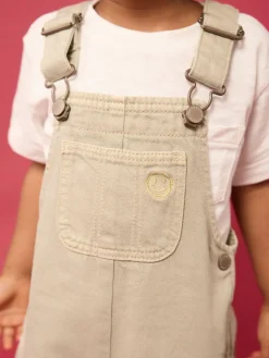 Next Stone Cargo 100% Cotton Dungarees (3mths-7yrs)^BOY Dungarees