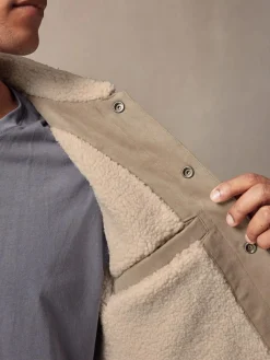 Next Faux Suede Borg Lined Trucker Jacket^ Coats & Jackets|Coats & Jackets