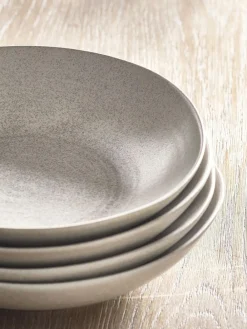 Online Next Kya Dinnerware Set of 4 Pasta Bowls Stone