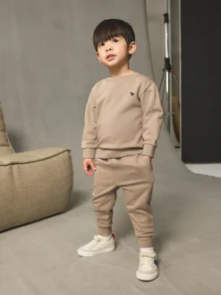Next Stone Logo Sweatshirt And Joggers Set (3mths-7yrs)^BOY Sets & Co-Ords|Sets & Co-Ords