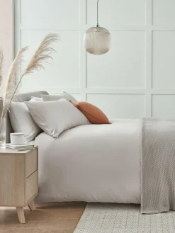 Online Next Stone Natural 400 Thread Count Egyptian Cotton Sateen Luxury Duvet Cover and Pillowcase Set