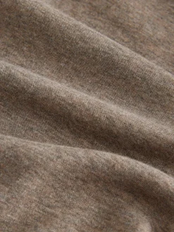 Discount Next Velour Lined Zip Through Hoodie Stone Neutral