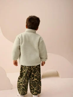 Next Stone Plain Funnel Neck Fleece Zip Through Fleece (3mths-7yrs)^BOY Baby Winter Clothing|Coats, Jackets & Pramsuits