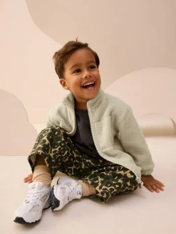 Next Stone Plain Funnel Neck Fleece Zip Through Fleece (3mths-7yrs)^BOY Baby Winter Clothing|Coats, Jackets & Pramsuits